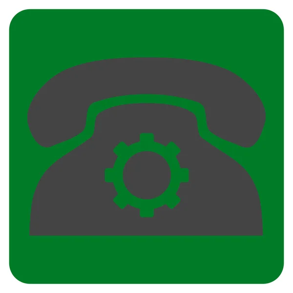 Configurações de telefone Flat Vector Icon —  Vetores de Stock