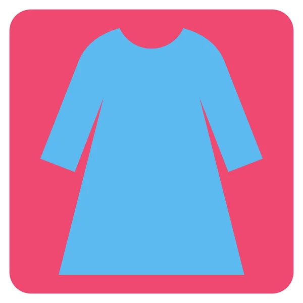 Mujer vestido plano Vector Símbolo — Vector de stock