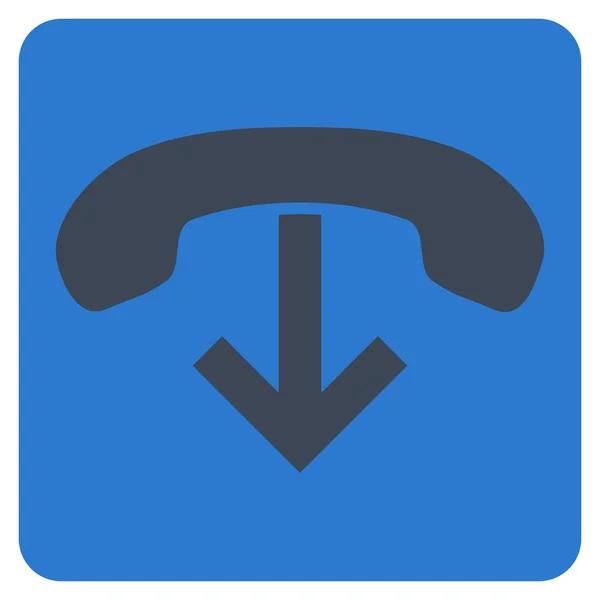 Telefone pendurar vetor plana ícone — Vetor de Stock