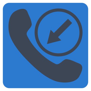 Gelen arama düz vektör simgesi