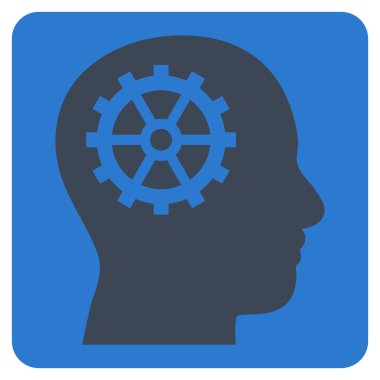 Akıl düz vektör piktogram