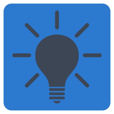 Ampul düz vektör piktogram