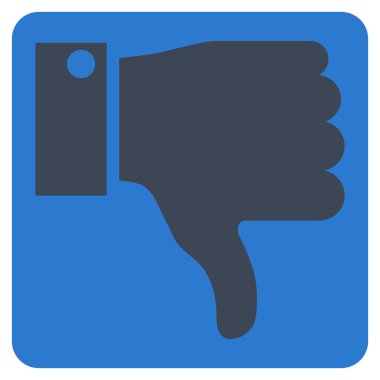 Başparmak düz vektör piktogram