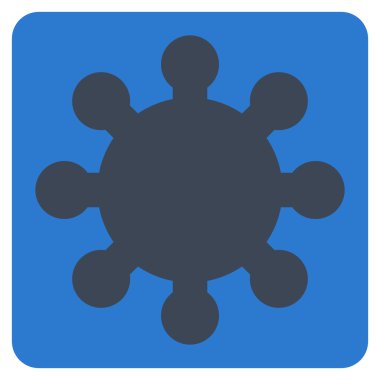 dişli düz vektör simgesi