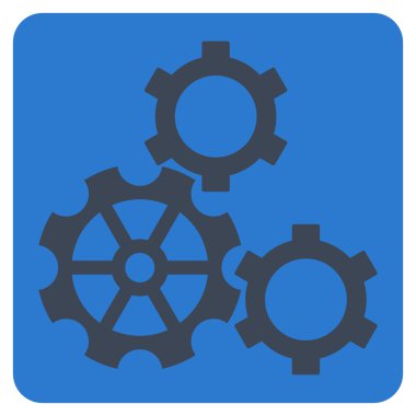 dişliler düz vektör simgesi