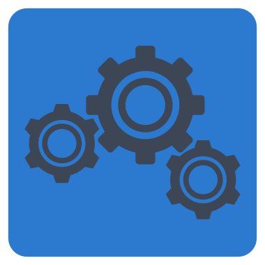 dişliler düz vektör simgesi