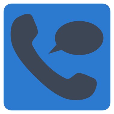 Telefon Mesajı Düz Vektör Sembolü