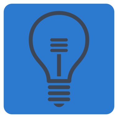 Lamba ampul düz vektör simgesi