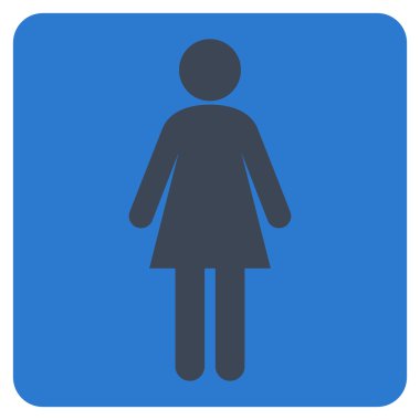 Woman Flat Vector Symbol