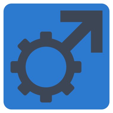 Teknolojik Potence Flat Vector Symbol