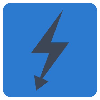 Elektrik Strike düz vektör piktogram