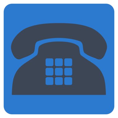 Sesi telefon düz vektör simgesi