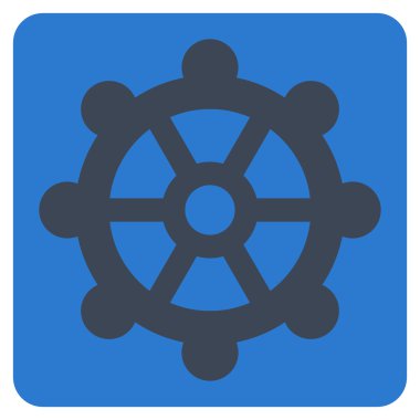 dişli düz vektör simgesi