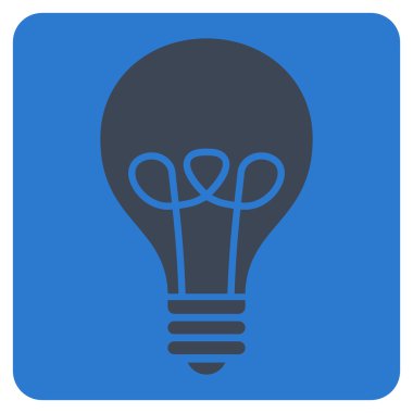 Lamba ampul düz vektör piktogram