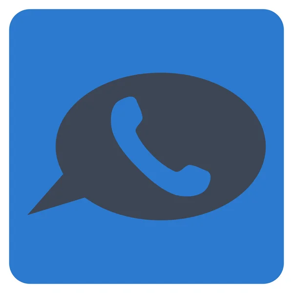 Telefoon bericht platte Vector Icon — Stockvector