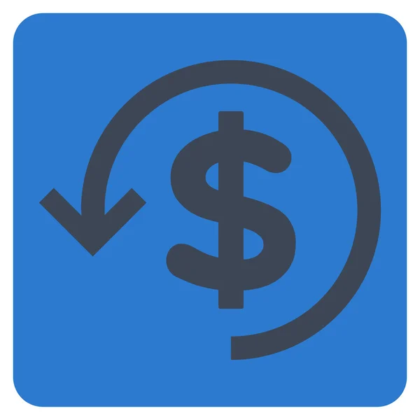 Refund Flat Vector Symbol — Stockvector