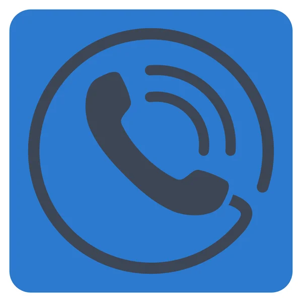 Phone Call Flat Vector Symbol — Stock Vector