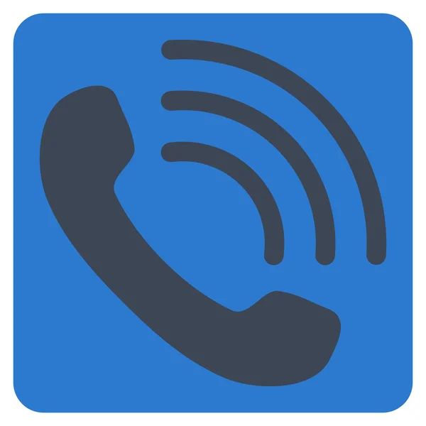 Символ плоского вектора телефонного звонка — стоковый вектор