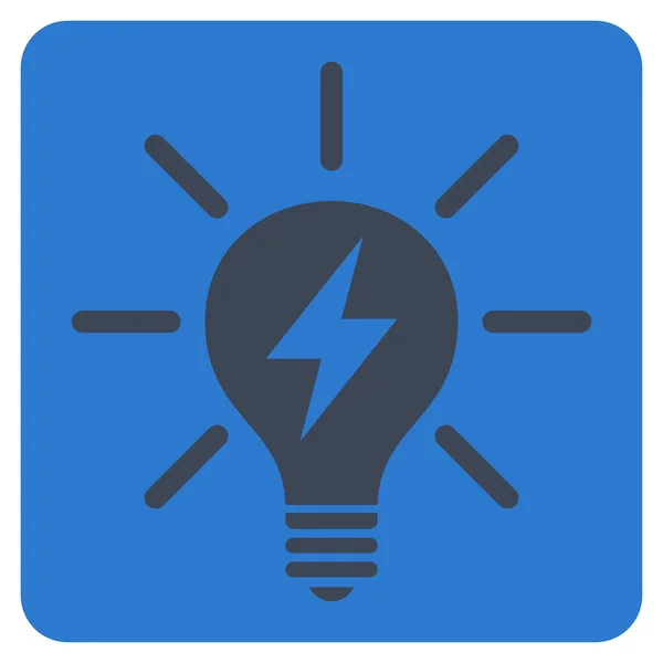 Electric Light Bulb Flat Vector Pictogram — Stock Vector