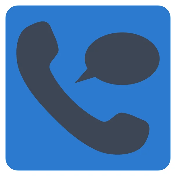 Phone Message Flat Vector Symbol — Stock Vector
