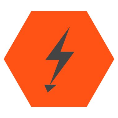 Electric Strike Düz Vektör Sembolü