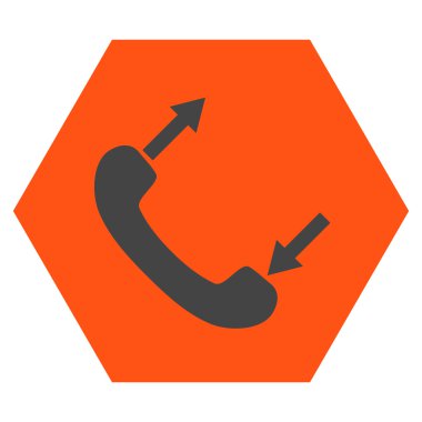 Telefon Konuşma Düz Vektör Simgesi