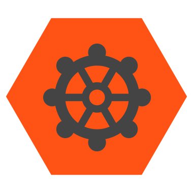 dişli düz vektör simgesi