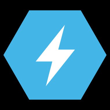 Electric Strike Düz Vektör Simgesi