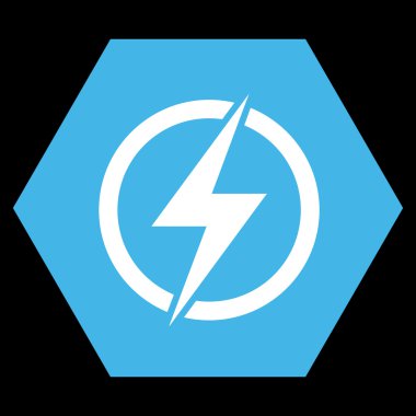 Elektrik düz vektör piktogram