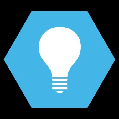 Ampul Düz Vektör Simgesi