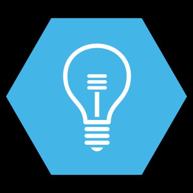 Lamba ampul düz vektör piktogram