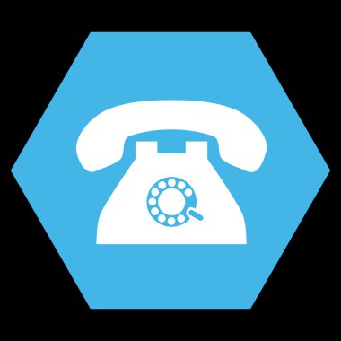 Darbe telefon düz vektör sembolü