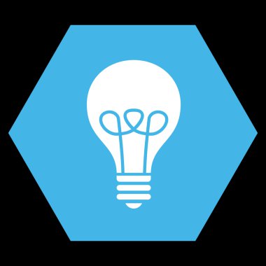 Lamba ampul düz vektör piktogram