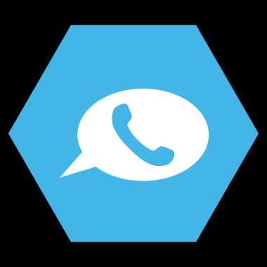 Telefon Mesajı Düz Vektör Sembolü