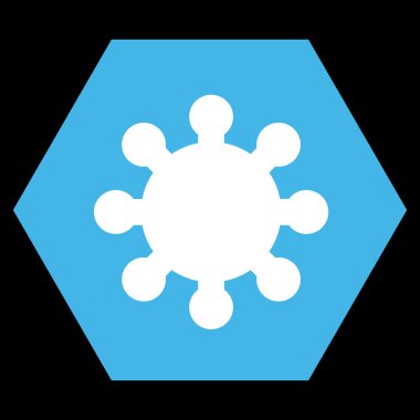 dişli düz vektör simgesi