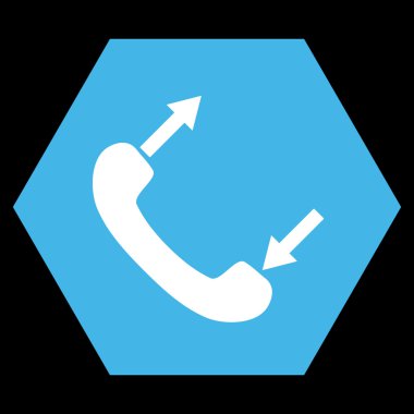 Telefon Konuşma Düz Vektör Simgesi