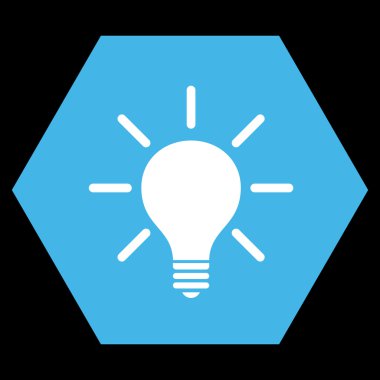 Ampul düz vektör piktogram