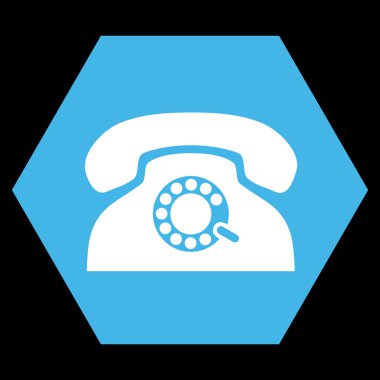 Darbe Telefon Düz Vektör Simgesi