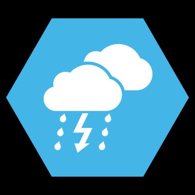 Fırtına düz vektör piktogram