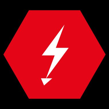 Electric Strike Düz Vektör Simgesi