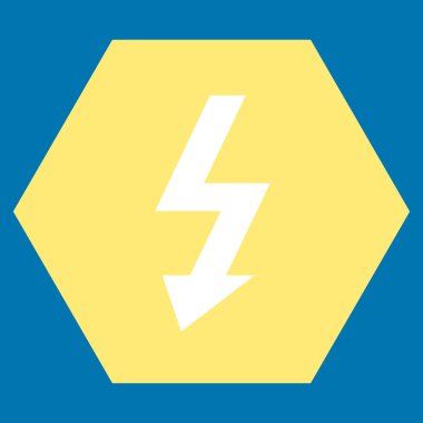 Yüksek Gerilim Düz Vektör Sembolü