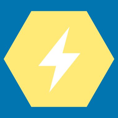 Elektrik Strike düz vektör piktogram