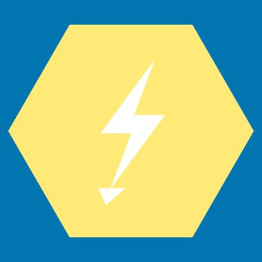 Elektrik Strike düz vektör piktogram