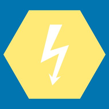 Yüksek Gerilim Düz Vektör Sembolü