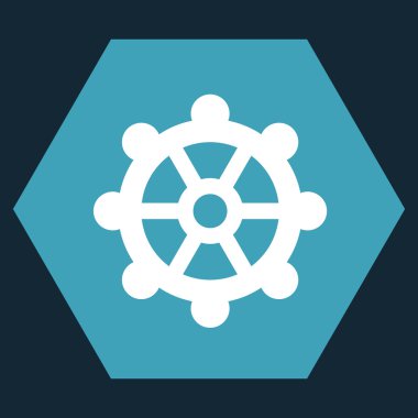 dişli düz vektör simgesi