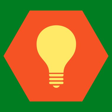 Ampul Düz Vektör Simgesi