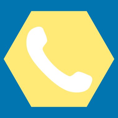 Alıcı düz vektör sembol telefon