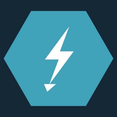 Electric Strike Düz Vektör Simgesi