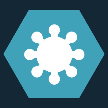 dişli düz vektör simgesi