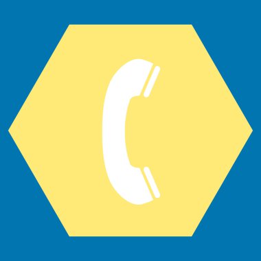 Telefon Alıcısı Düz Vektör Sembolü